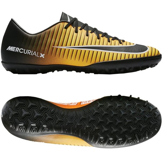 Buty sportowe męskie Nike Football mercurial żółte na wiosnę sznurowane 