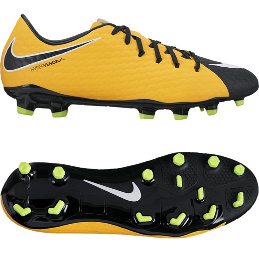 Buty sportowe męskie Nike Football hypervenomx żółte na wiosnę 