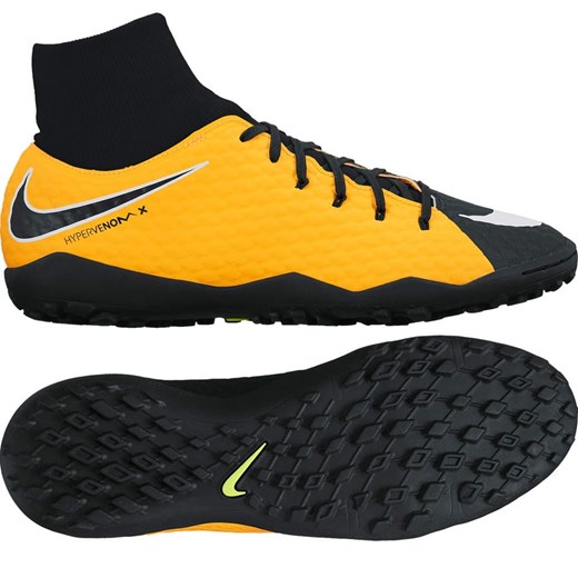 Buty sportowe męskie Nike Football hypervenomx żółte sznurowane 