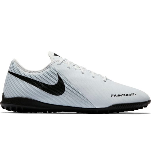Białe buty sportowe męskie Nike Football sznurowane ze skóry na wiosnę 