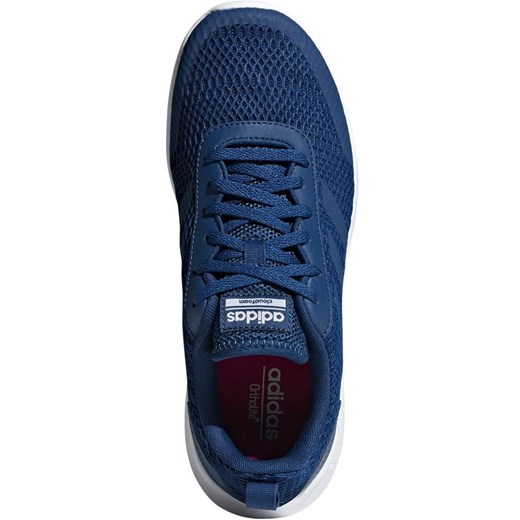Buty sportowe damskie niebieskie Adidas dla biegaczy gładkie wiązane 