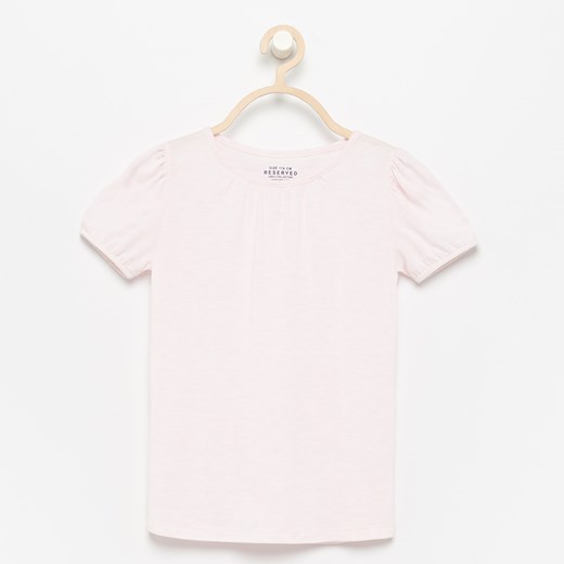 Reserved - T-shirt z błyszczącymi nopkami - Różowy  Reserved 110 