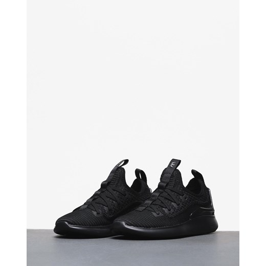 Buty sportowe damskie Supra czarne płaskie sznurowane bez wzorów