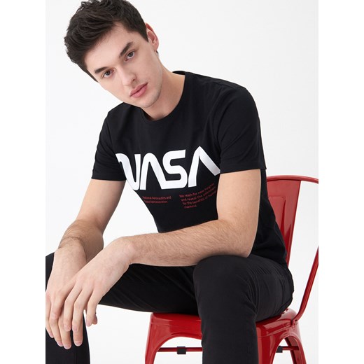 House - T-shirt NASA - Czarny  House XL 