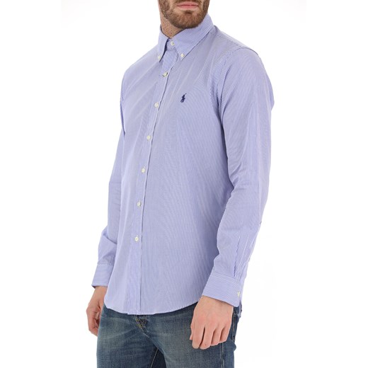 Ralph Lauren Koszula dla Mężczyzn, niebieski denim, Bawełna, 2019, L M XL XXL Ralph Lauren  M RAFFAELLO NETWORK
