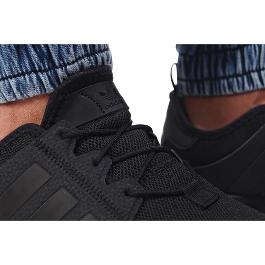Buty sportowe męskie czarne Adidas wiosenne sznurowane 