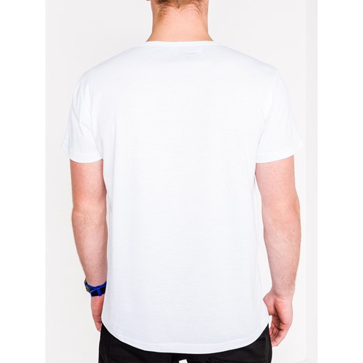 T-shirt męski Ombre w nadruki z krótkimi rękawami 