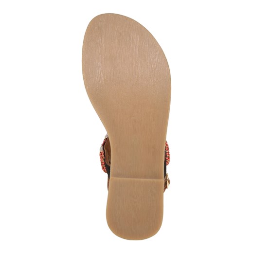 Bullboxer sandały damskie casual skórzane bez zapięcia na płaskiej podeszwie letnie 