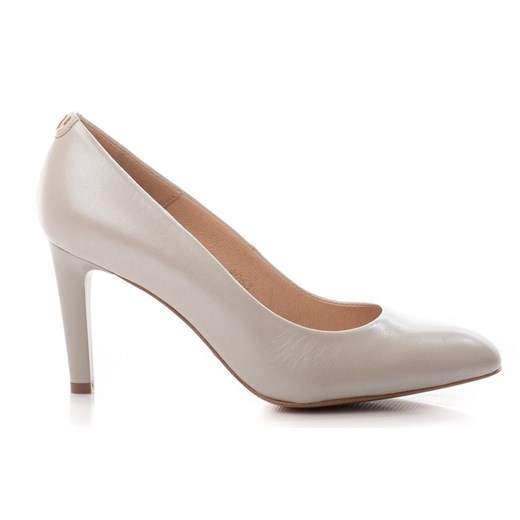 Czółenka Buty Simone eleganckie gładkie w noskiem w szpic bez zapięcia