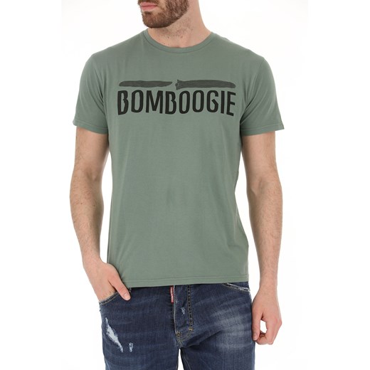 Bomboogie Koszulka dla Mężczyzn, wojskowy zielony, Bawełna, 2019, L M S XL XXL  Bomboogie S RAFFAELLO NETWORK