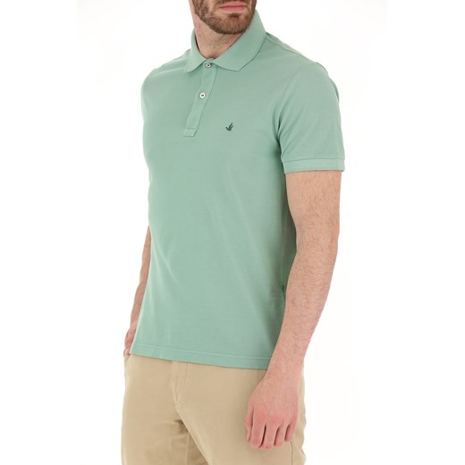 Brooksfield Koszulka Polo dla Mężczyzn, zielony szałwiowy, Bawełna, 2019, L M S XL XXL XXXL Brooksfield  XXXL RAFFAELLO NETWORK