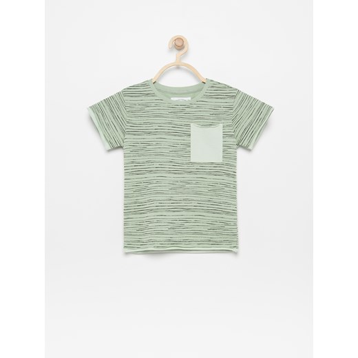Reserved - T-shirt z bawełny organicznej - Zielony  Reserved 128 