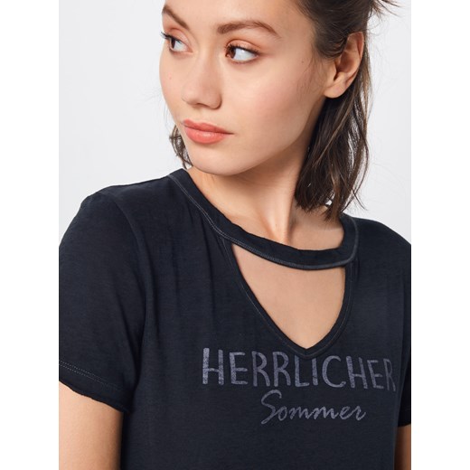 Bluzka damska Herrlicher w stylu młodzieżowym z krótkim rękawem 