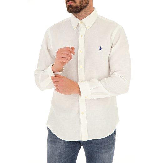 Koszula męska Ralph Lauren bawełniana z długim rękawem 