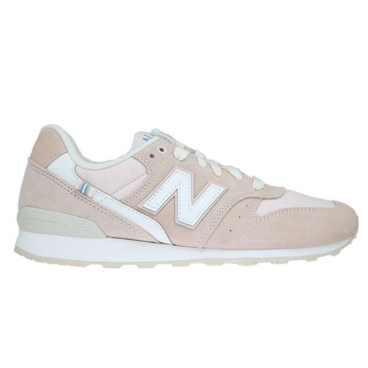 New Balance buty sportowe damskie sneakersy w stylu młodzieżowym różowe bez wzorów1 na płaskiej podeszwie 