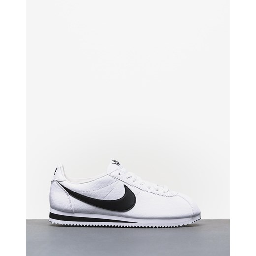 Białe buty sportowe męskie Nike cortez sznurowane na wiosnę skórzane 
