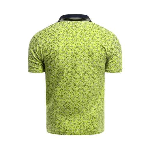 T-shirt męski zielony Risardi z krótkimi rękawami 