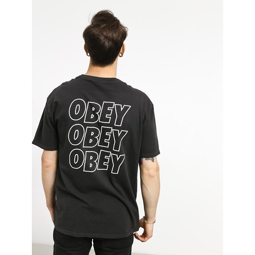 T-shirt męski Obey z krótkimi rękawami jesienny 