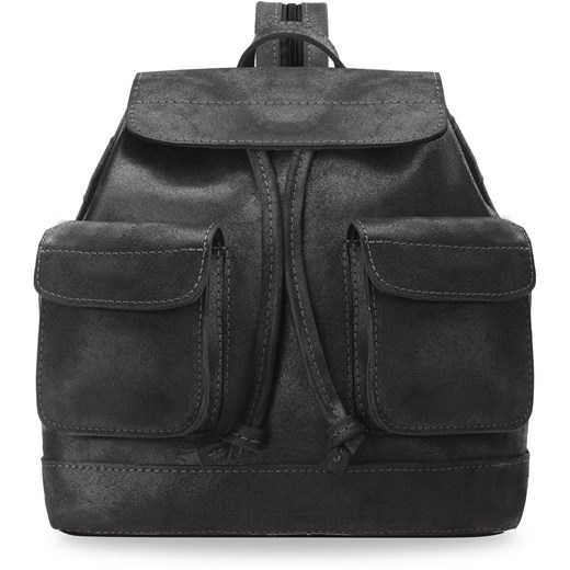 Skórzany plecak na jedno ramię i na dwa oldskulowy styl vintage polska marka a-art - czarny