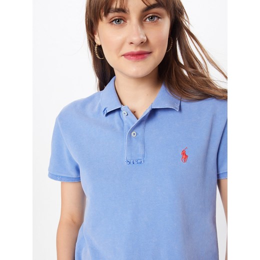 Bluzka damska Polo Ralph Lauren niebieska z krótkim rękawem 