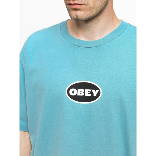 T-shirt męski OBEY z bawełny z krótkim rękawem 