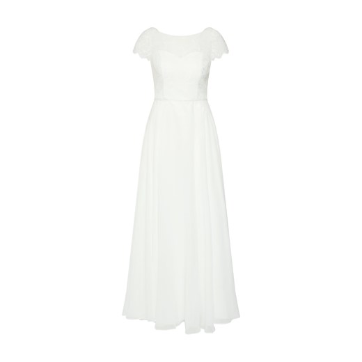 Sukienka biała Swing maxi prosta elegancka na ślub cywilny 