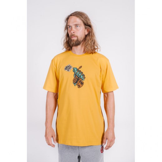 T-shirt męski Turbokolor żółty 
