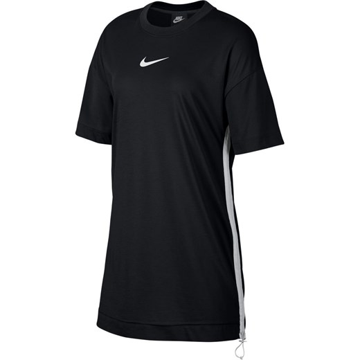 Nike sukienka midi sportowa z okrągłym dekoltem na co dzień z poliestru 
