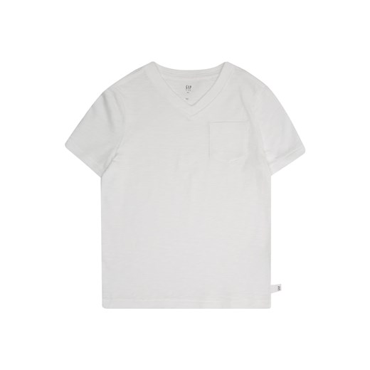Szary t-shirt chłopięce Gap z jerseyu z krótkimi rękawami 