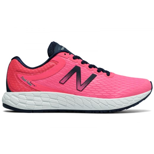 Buty sportowe damskie różowe New Balance w stylu casual wiązane 