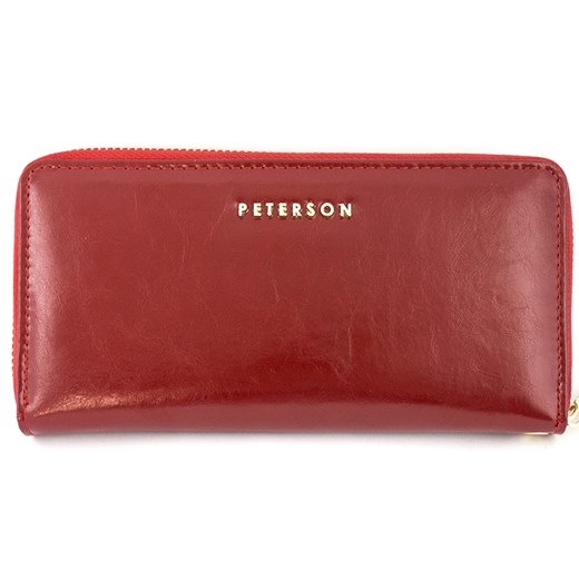 Czerwony damski portfel skórzany Peterson PL 780 R