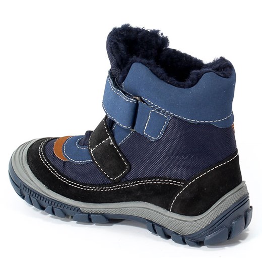 Buty zimowe dziecięce Primigi bez wzorów skórzane trzewiki 