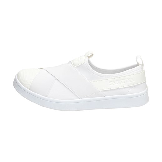 Białe wsuwane buty sportowe SABATINA XF2018-1