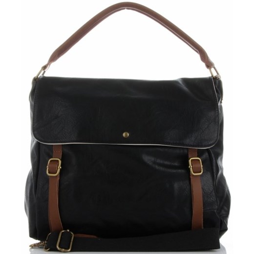 Shopper bag Diana&Co elegancka lakierowana na ramię 