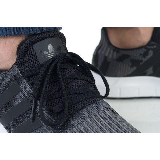 Buty sportowe męskie Adidas na jesień granatowe sznurowane 