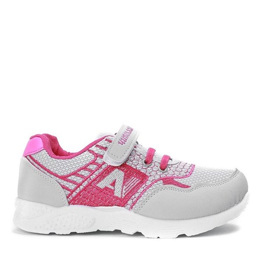 Szaro-różowe dziecięce buty sportowe Sammy - Obuwie