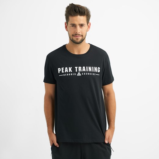 T-shirt męski Peak z napisami z krótkim rękawem 