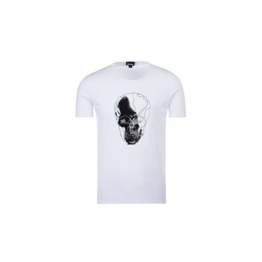 T-shirt męski Just Cavalli biały z krótkim rękawem 