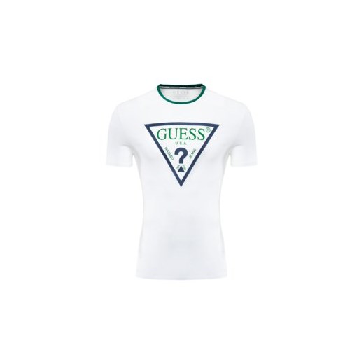 T-shirt męski Guess biały z napisami 