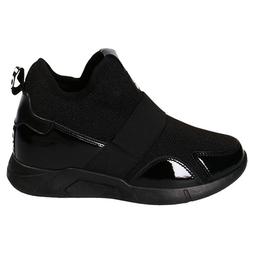 Buty sportowe damskie czarne Seastar bez zapięcia płaskie z tworzywa sztucznego bez wzorów 