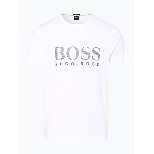 Biały t-shirt męski Boss Athleisure z krótkimi rękawami 