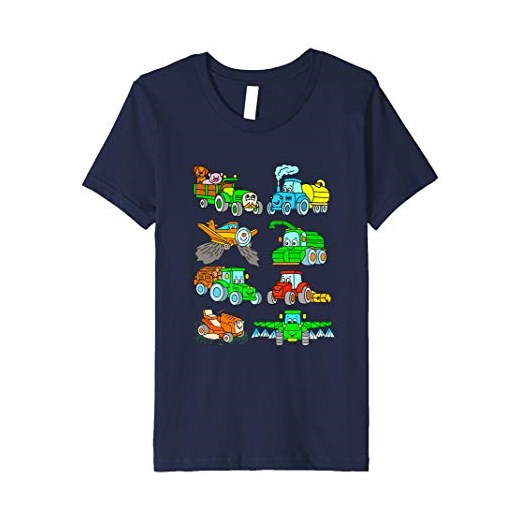 T-shirt chłopięce Traktorshirts Für Kinder niebieski 