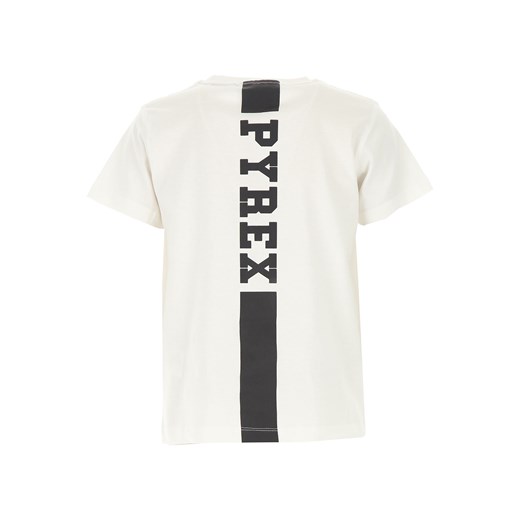Pyrex Koszulka Dziecięca dla Chłopców, biały, Bawełna, 2019, S (8 Y) M (10 Y) L (12 Y) XL (14 Y) XS (6 Y)  Pyrex M (10 Y) RAFFAELLO NETWORK
