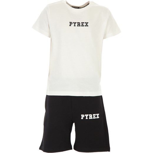 Pyrex Koszulka Dziecięca dla Chłopców, biały, Bawełna, 2019, S (8 Y) M (10 Y) L (12 Y) XL (14 Y) XS (6 Y) Pyrex  S (8 Y) RAFFAELLO NETWORK