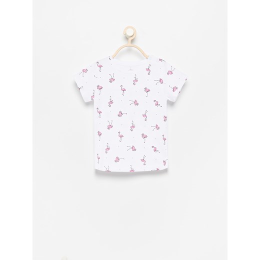 Reserved - T-shirt we flamingi - Biały Reserved  68 