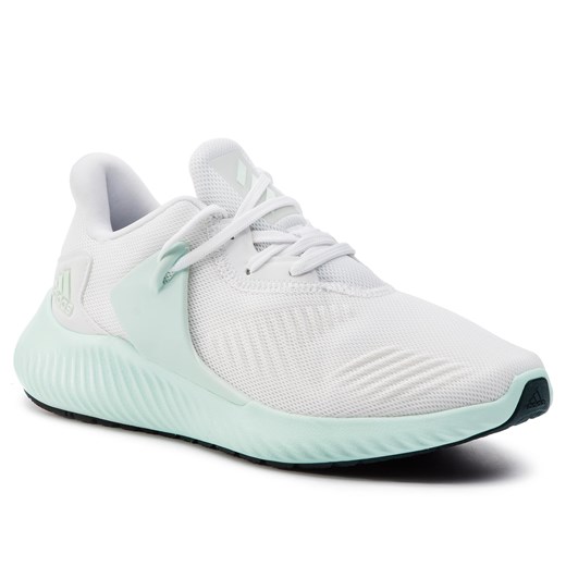 Buty sportowe damskie Adidas dla biegaczy alphabounce białe z tworzywa sztucznego płaskie 