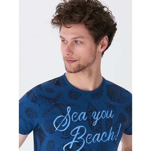 House - T-shirt z morskim motywem - Granatowy  House M 