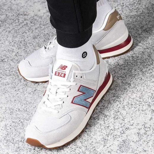 Buty sportowe męskie białe New Balance new 575 sznurowane młodzieżowe 