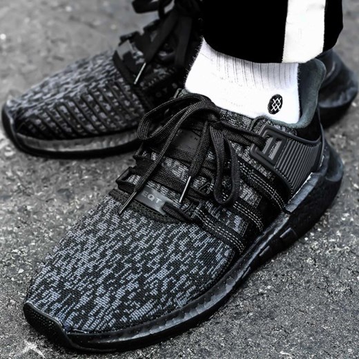 Czarne buty sportowe męskie Adidas equipment sznurowane 