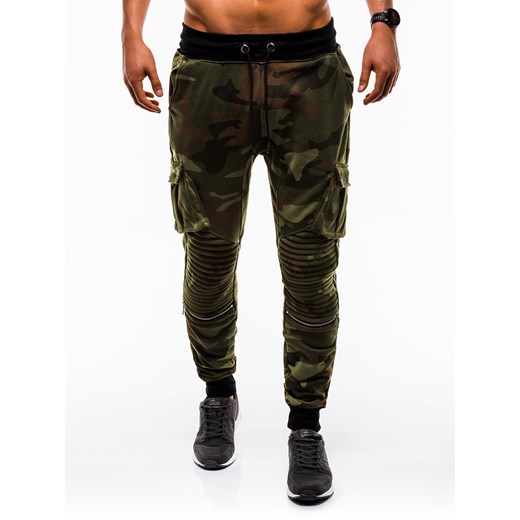 Spodnie męskie Ombre w militarnym stylu 